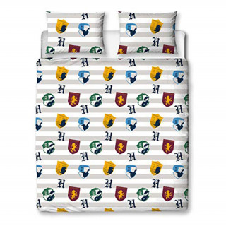 Harry Potter Stickers Rotary Duvet Set Double Cadouri