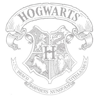 HARRY POTTER - T-shirt  "Hogwarts" women's white - basic (M) Cadouri