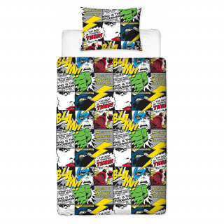 Marvel Comics Scribble Rotary Duvet Set Single /Homeware Cadouri