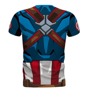 MARVEL - T-shirt  cosplay "Captain America" man L Cadouri