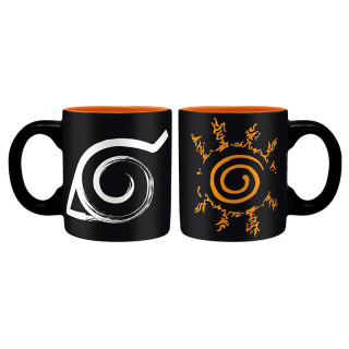 NARUTO SHIPPUDEN - Set 2 espresso mugs - 110 ml - Konoha & Uchiha Cadouri