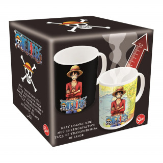 One Piece - halbă schimbătoare de căldură 325 ml - Luffy (611873) Cadouri