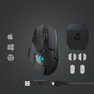 Logitech G G502 Lightspeed mouse-uri Gaming Mâna dreaptă RF fără fir 25600 DPI PC