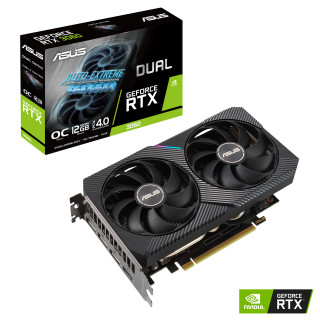 ASUS Dual -RTX3060-O12G-V2 NVIDIA GeForce RTX 3060 12 Giga Bites GDDR6 PC