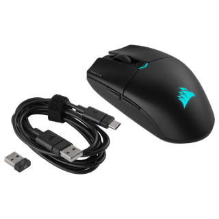 Corsair KATAR ELITE Wireless mouse-uri Mâna dreaptă RF Wireless + Bluetooth + USB Type-A Optice 26000 DPI PC