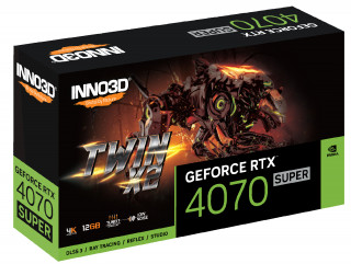 Inno3D GEFORCE RTX 4070 SUPER TWIN X2 NVIDIA 12 Giga Bites GDDR6X PC