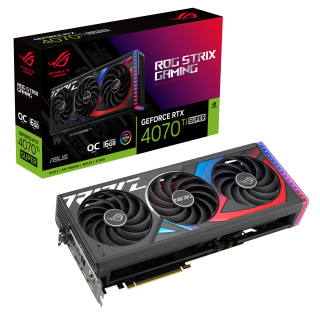 ASUS ROG -STRIX-RTX4070TIS-O16G-GAMING NVIDIA GeForce RTX 4070 Ti SUPER 16 Giga Bites GDDR6X PC