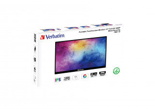 Verbatim PM-14 Monitor portabil cu ecran tactil 14" Full HD 1080P - negru (49591) PC