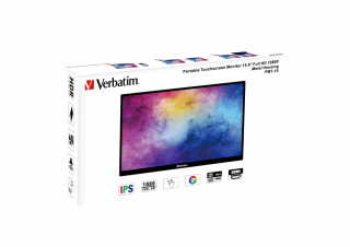 Verbatim PM-15 Monitor portabil cu ecran tactil 15,6" Full HD 1080P - negru (49592) PC