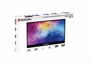 Verbatim PM-17 Monitor portabil cu ecran tactil 17,3" Full HD 1080P - negru (49593) PC