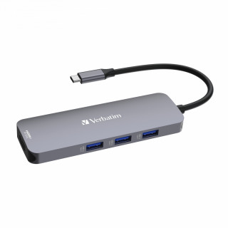 Verbatim CMH-08 USB tip-C 5000 Mbit/s Argintiu PC