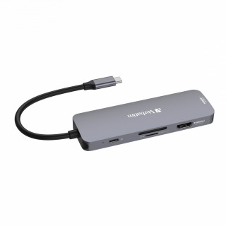 Verbatim CMH-08 USB tip-C 5000 Mbit/s Argintiu PC