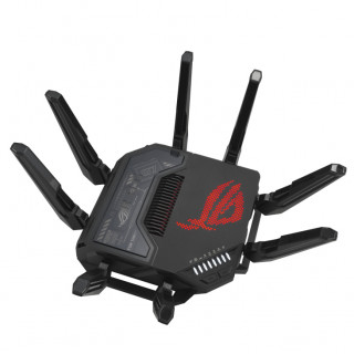 ASUS ROG Rapture GT-BE98 router wireless 10 Gigabit Ethernet Quad-band (2.4 GHz / 5 GHz-1 / 5 GHz-2 / 6 GHz) Negru PC