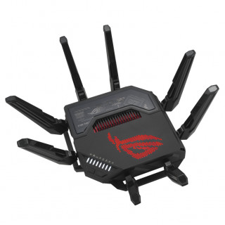 ASUS ROG Rapture GT-BE98 router wireless 10 Gigabit Ethernet Quad-band (2.4 GHz / 5 GHz-1 / 5 GHz-2 / 6 GHz) Negru PC