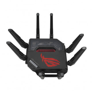 ASUS ROG Rapture GT-BE98 router wireless 10 Gigabit Ethernet Quad-band (2.4 GHz / 5 GHz-1 / 5 GHz-2 / 6 GHz) Negru PC