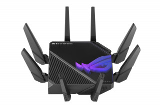 ASUS ROG Rapture GT-AXE16000 router wireless 10 Gigabit Ethernet Tri-band (2.4 GHz / 5 GHz / 6 GHz) Negru PC