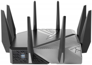 ASUS GT-AXE11000 router wireless Gigabit Ethernet Tri-band (2.4 GHz / 5 GHz / 6 GHz) Negru PC