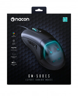 NACON PCGM-500ES mouse-uri Ambidextru USB Tip-A Optice 6400 DPI PC