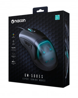 NACON PCGM-500ES mouse-uri Ambidextru USB Tip-A Optice 6400 DPI PC