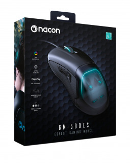 NACON PCGM-500ES mouse-uri Ambidextru USB Tip-A Optice 6400 DPI PC