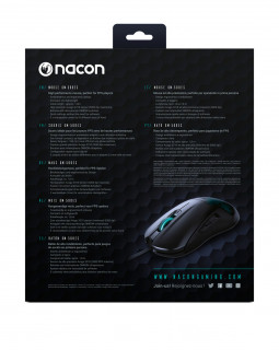 NACON PCGM-500ES mouse-uri Ambidextru USB Tip-A Optice 6400 DPI PC