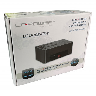 LC-Power LC-DOCK-U3-V stație docking driver stocare USB 3.2 Gen 1 (3.1 Gen 1) Type-B Negru PC