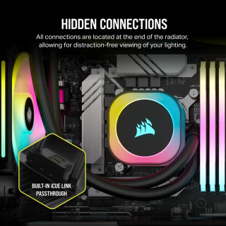 Corsair H100I Procesor Kit lichid de răcire 12 cm Negru PC