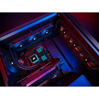 Corsair iCUE H150i RGB ELITE Procesor Răcire lichidă all-in-one 12 cm Negru 1 buc. PC