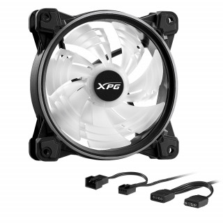 XPG HURRICANE 120 ARGB PWM Placă de bază Ventilator 12 cm Negru 1 buc. PC