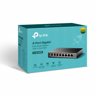 TP-LINK TL-SG108PE 8 porturi Gigabit Easy Smart Switch cu 4 conectori PoE PC