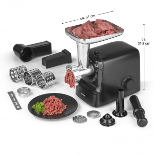 N8WERK Meat Grinder 2000W Black Acasă