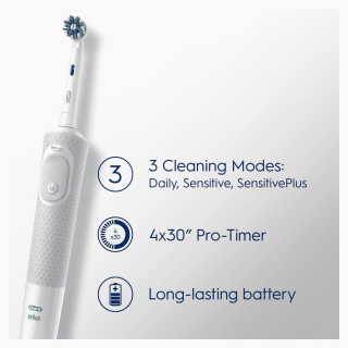 Oral-B D103 Electric Toothbrush Vitality White Acasă