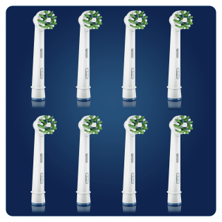 Oral-B Toothbrush Head CrossAction White 8 pcs Acasă