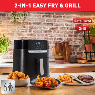 Tefal EY505815 Easy Fry&Grill 2 in 1 black hot air oven Acasă