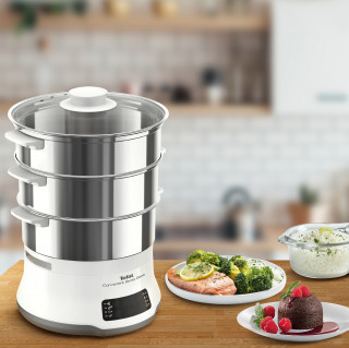 Tefal VC502D10 Convenient Series Deluxe XL white stainless steel food steamer Acasă