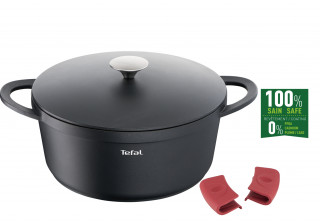 Tefal E2184634 Trattoria cast aluminum lid 28 cm black cooking pot Acasă