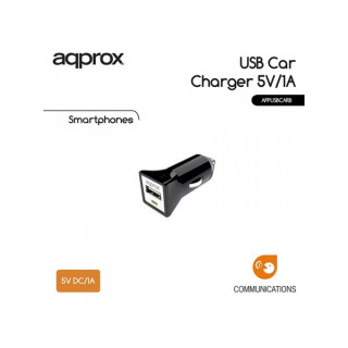 APPROX Car phone charger - 1 pcs USB2.0, 5V/1A, black Acasă