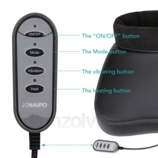 Naipo massager Legs & Waist - MGF-1005 (heatable, adjustable massage direction, Manual control, cleanable Acasă