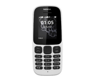 TEL NOKIA 105 (2017) DS White Mobile