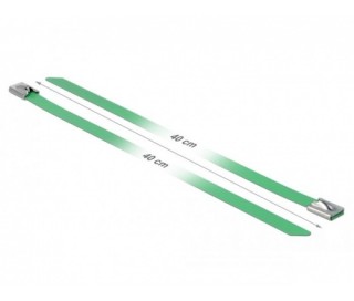 Delock stainless steel Cable bundles Length 400 x Width 7.9 mm green 10 pcs Acasă