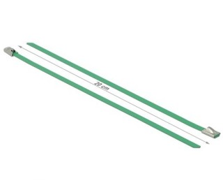 Delock stainless steel Cable bundles Length 200 x Width 4.6 mm green 10 pcs Acasă