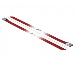 Delock stainless steel Cable bundles Length 400 x Width 7.9 mm red 10 pcs Acasă