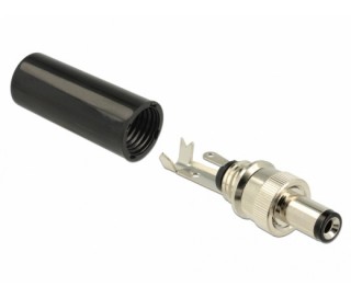 Delock DC connector male with plug size 5.5 x 2.1 mm and length 9.5 mm Acasă