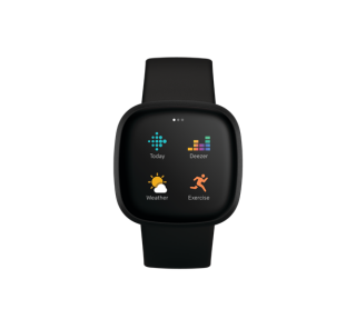 Fitbit Versa 40 mm AMOLED Black GPS (satellite) Mobile