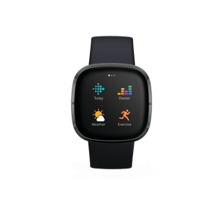 Fitbit Sense 40 mm AMOLED Grafit GPS (satellite) Mobile