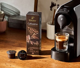 TCHIBO Cafissimo Espresso Dark Chocolate Magnetic Acasă