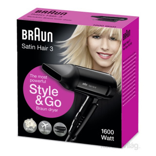 BRAUN HD 350 Style&go Hair dryer Acasă