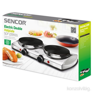 Sencor SCP 2255SS silver double electric hot plate Acasă