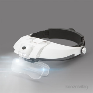 Handy Headband magnifier with LED lighting, double lens Acasă