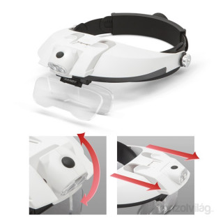 Handy Headband magnifier with LED lighting, double lens Acasă